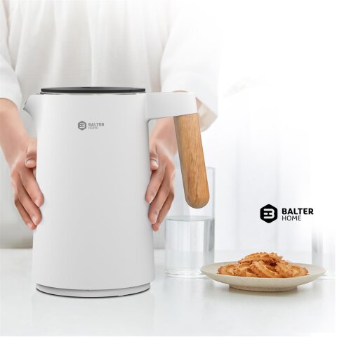 BALTER Edelstahl Wasserkocher WK-08-WH