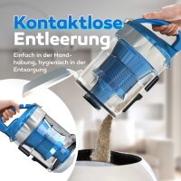 Balter Vento A3 Staubsauger beutellos, 850W hohe Saugleistung, 3L Staubbeh&auml;lter, Multizyklon, HEPA-Filter (Blau)