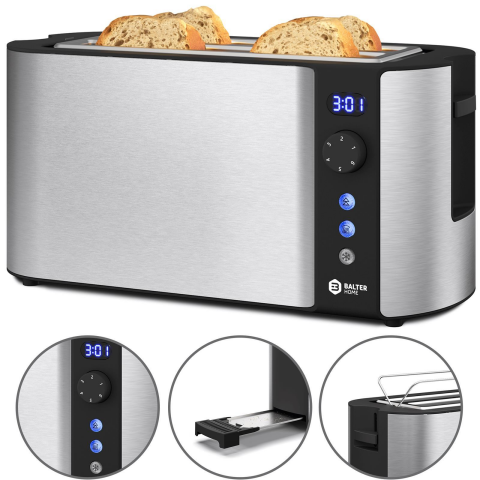 Balter Toaster TS-04-LCD Silver Langschitz