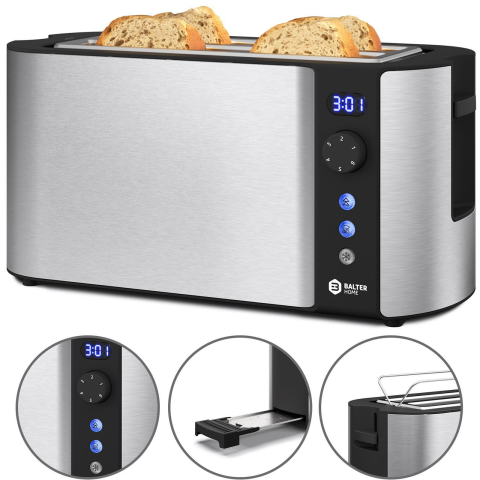 Balter Toaster TS-04-LCD Silver Langschlitz