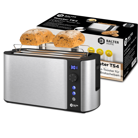 Balter Toaster TS-04-LCD Silver Langschlitz