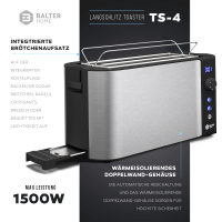 Balter Toaster TS-04-LCD Silver Langschitz