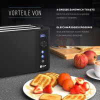 Balter Toaster TS-04-LCD Schwarz Langschlitz