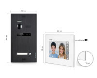 WLAN Video Türsprechanlage Gegensprechanlage 4 Familienhaus Smartphone APP